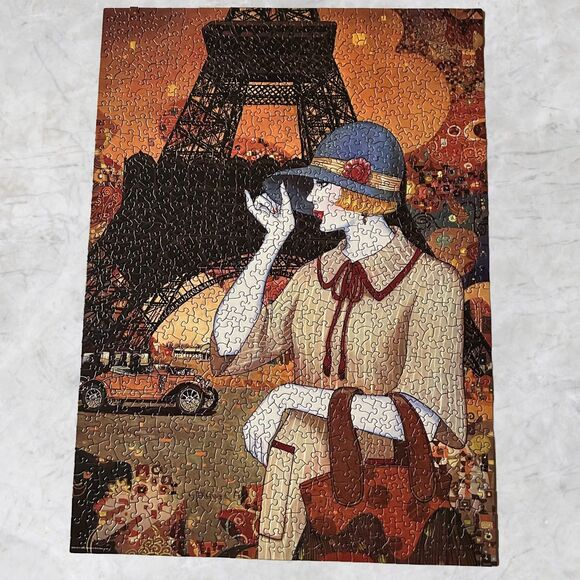 Eurographics Paris Adventure Helena Lam 1000 Piece Puzzle Eiffel Tower-Complete - Picture 2 of 8